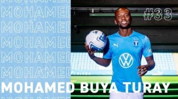 足球-官方：嵩山龙门外援布亚·图雷加盟瑞典球队马尔默